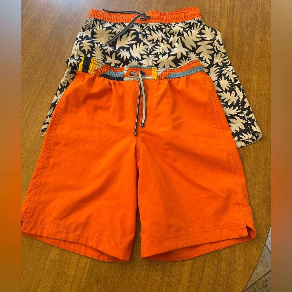REI Kids Swim Trunks - Orange and Blue Floral (2 Included)